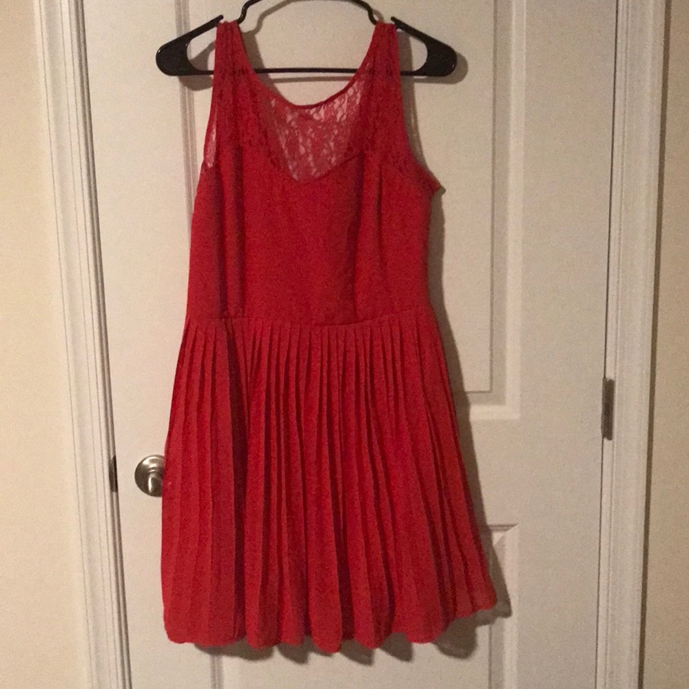 Red vintage dress